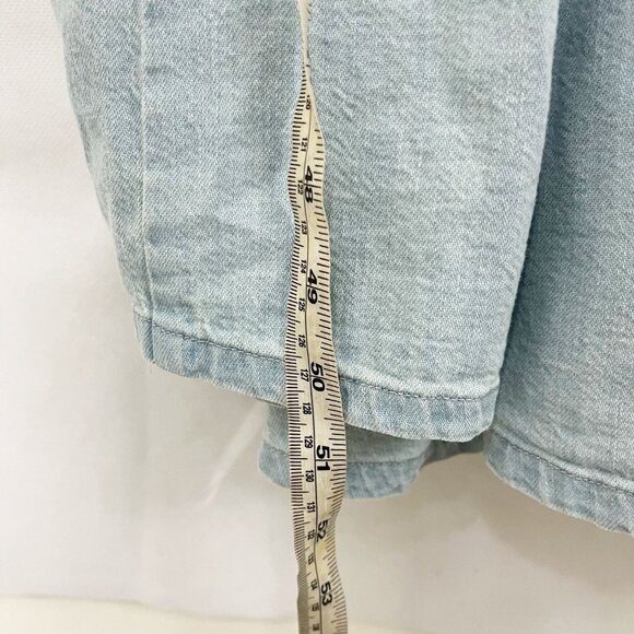 Mother The Rhapsody Dress in Party Pad Light Wash Denim Western - Size Large - Picture 9 of 9